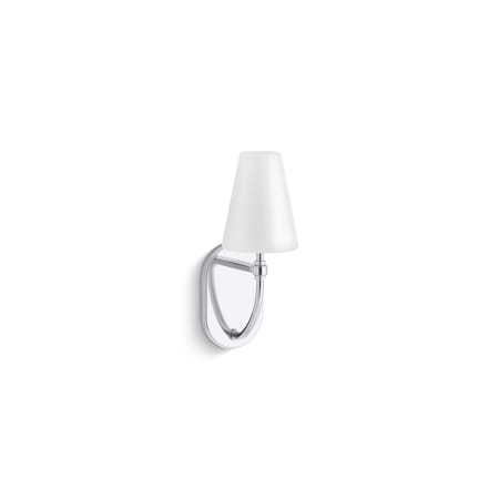 Kohler Lighting Kernen by Studio McGee 14" Tall Bathroom Sconce Polished Chrome