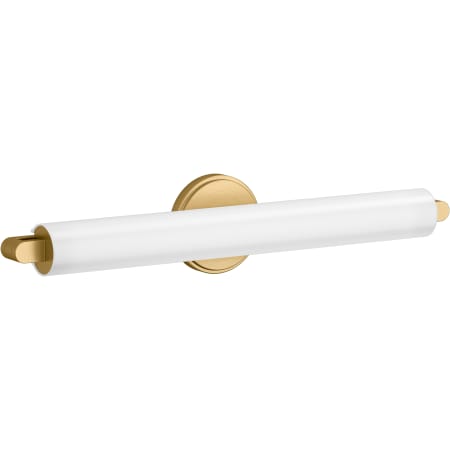 Kohler Lighting Crue 24" Wide LED Bath Bar Brushed Moderne Brass