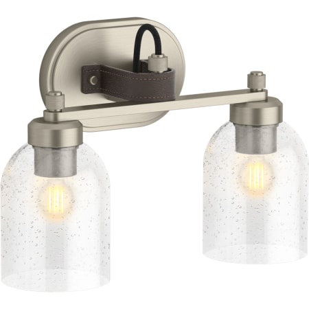 Kohler Lighting Tannage 2 Light 15" Wide Vanity Light Brushed Nickel