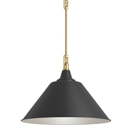 Kohler Lighting Varla 24" Wide Pendant Black / Brass