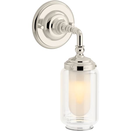 Kohler Lighting Artifacts 12" Tall Bathroom Sconce Polished Nickel
