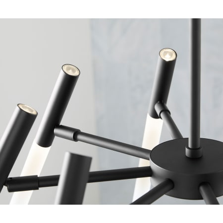23460-CHLED in Matte Black in Room 2