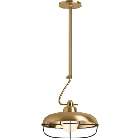 Kohler Lighting Modern Farm 12" Wide 1 Light Pendant Modern Brushed Gold