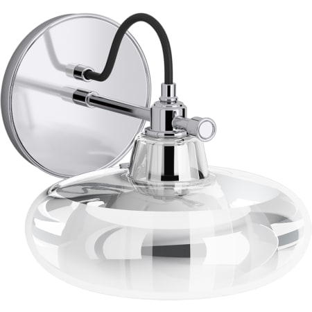 Kohler Lighting Modern Farm 8" Wide Water Globe Wall Sconce Polished Chrome