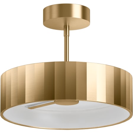 22518-SFLED in Modern Brushed Gold - Light Off