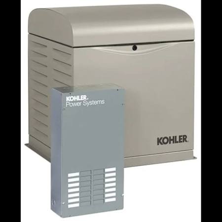 Kohler Power Systems 12 kW (120 / 240V) Single-Phase Air Cooled Multi-Fuel Standby Generator with 100a Automatic Transfer Switch N/A