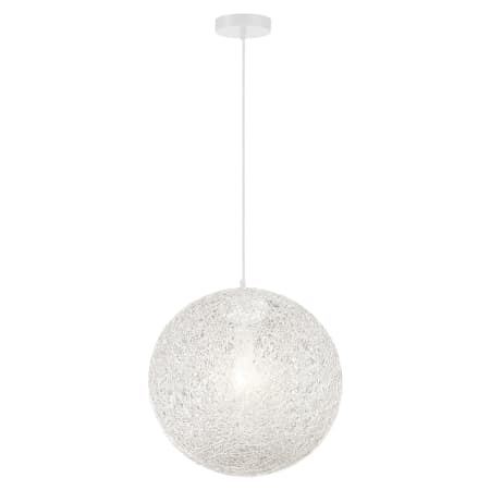 Pendant with Canopy - Matte White