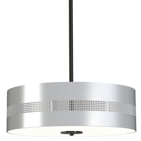 Kovacs Grid 3 4 Light 16" Wide Convertible Pendant / Semi-flush Ceiling Fixture Coal / Brushed Nickel
