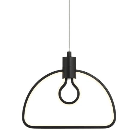 Kovacs Edisons Outline 10" Wide LED Abstract Pendant Coal