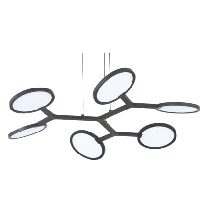 Kovacs Bandalore 6 Light 16" Wide LED Abstract Chandelier Coal