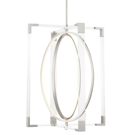 Kovacs Double Take 24" Wide LED Pendant Brushed Nickel