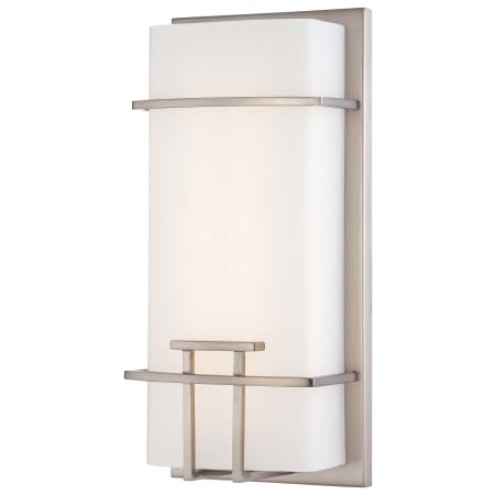 Kovacs 5-1/2" Wide Integrated LED ADA Bathroom Sconce with Etched Opal Shade Brushed Nickel