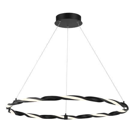 Kovacs Convolution 31" Wide LED Pendant Coal