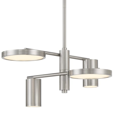 Kovacs Swivel 20" Wide LED Abstract Chandelier Brushed Nickel