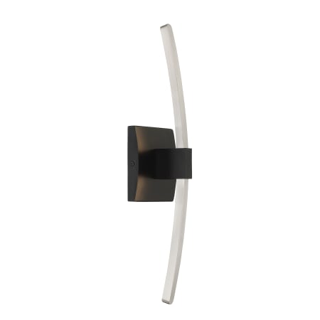 Kovacs Archer 18" Tall LED Wall Sconce - ADA Compliant Coal / Brushed Nickel