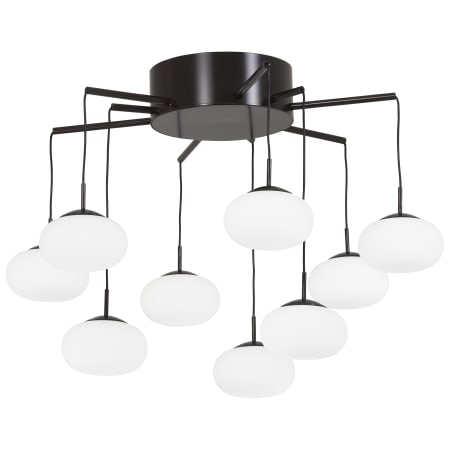 Kovacs George's Web 19-3/4" Wide Integrated LED Semi-Flush Ceiling Fixture with Etched Glass Shades Bronze / Gold Dust