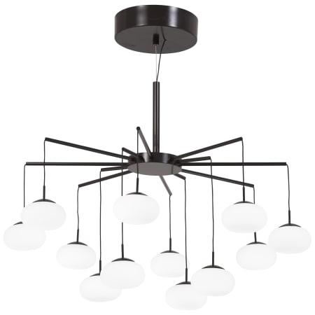 Kovacs George's Web 25-3/4" Wide Integrated LED Chandelier with Etched Glass Shades Bronze / Gold Dust