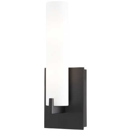 Kovacs Tube 2 Light 13" Tall Bathroom Sconce with Etched Opal Shade and Bulbs Included Coal