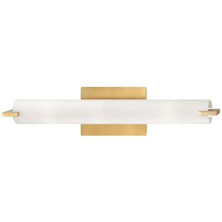 Kovacs Tube 3 Light 20-1/2" Wide Bath Bar with Etched Opal Glass with Xenon Bulbs Included Honey Gold