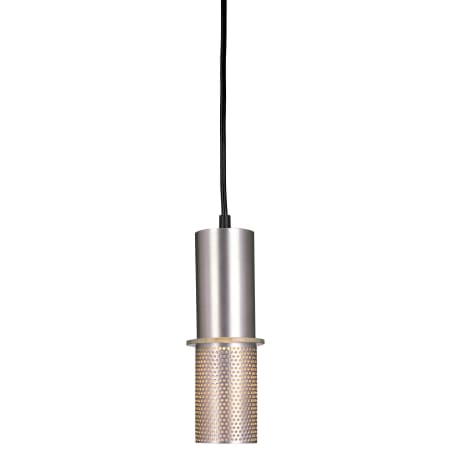 Kovacs Larry 1 Light 3-1/2" Wide Mini Pendant with Metal Cylinder Shade Satin Aluminum