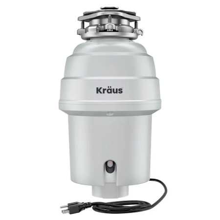 Kraus WasteGuard 1 HP Continuous Garbage Disposal Matte Cool Grey