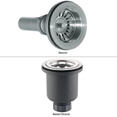 Kraus Kitchen Accessories Stainless Steel Basket Strainer and Strainer Set Stainless Steel