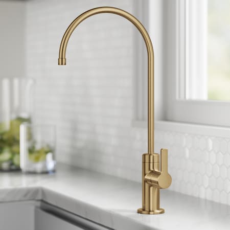 Kraus Oletto 1 GPM Cold Water Dispenser - Less Filter System Brushed Brass