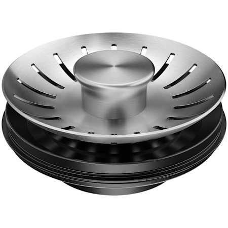 Kraus WasteGuard 3-1/8" Basket Strainer Stainless Steel / Matte Black