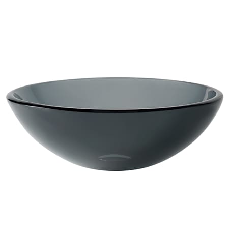 Kraus 14" Clear Black Glass Vessel Bathroom Sink Only Clear Black