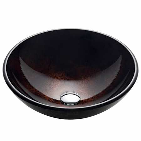 Kraus Copper 16-1/2" Pluto Glass Vessel Bathroom Sink Only Pluto