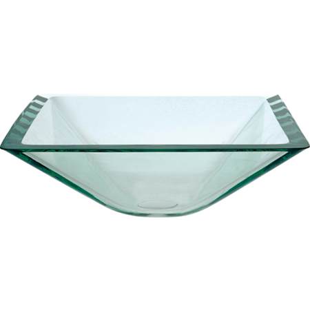 Kraus Clear 16-1/2" Aquamarine Glass Vessel Bathroom Sink Only Clear