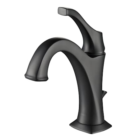 Kraus Arlo 1.2 GPM Deck Mounted Bathroom Faucet with Pull-up Drain Matte Black