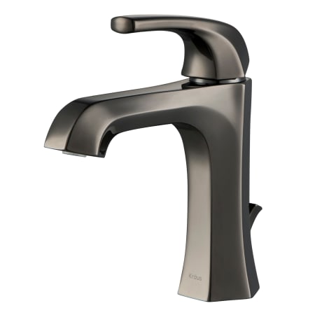 Kraus Esta 1.2 GPM Single Hole Bathroom Faucet with Pop-Up Drain Assembly Gunmetal