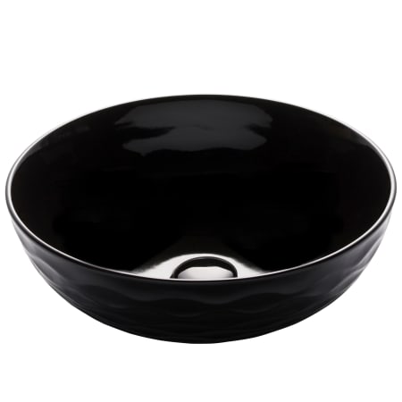 Kraus Viva 16-1/2" Circular Vitreous China Vessel Bathrrom Sink - Less Overflow Black