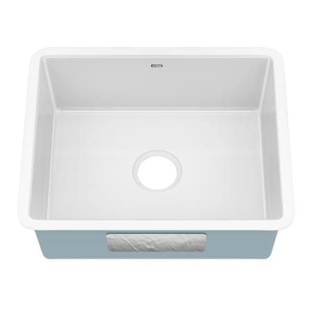 Kraus Pintura 21" Undermount Porcelain Enameled Steel Single Bowl Kitchen Sink - Glossy Glossy White