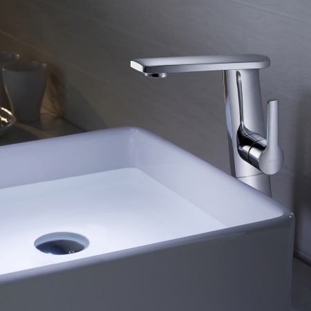 Kraus-KEF-15400-PU-10-Bathroom Faucet Installed