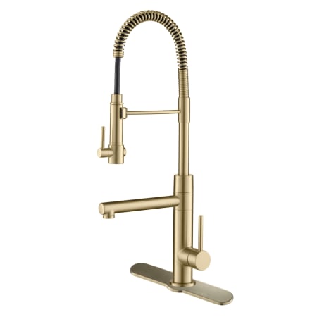Kraus Artec Pro 1.8 GPM Single Hole Pre-Rinse Faucet - Includes Escutcheon Spot Free Antique Champagne Bronze