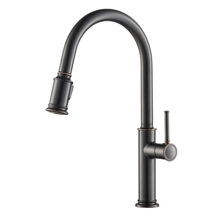 Kraus Sellette Pull-Down Spray Kitchen Faucet with Reach Technology and Optional Escutcheon Oil Rubbed Bronze