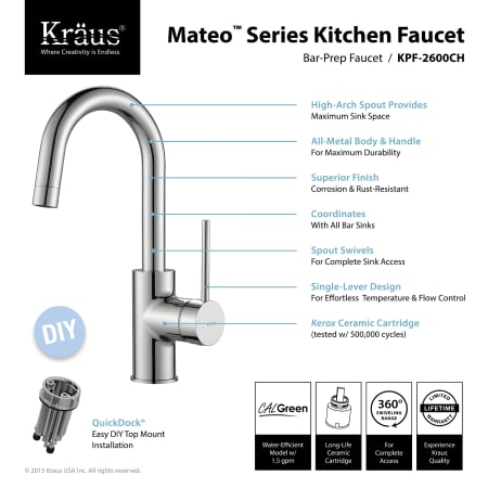 Kraus-KPF-2630-2600-41-Bar Faucet Specs