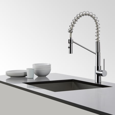 Kraus-KPF-2630-Kitchen Faucet Installed