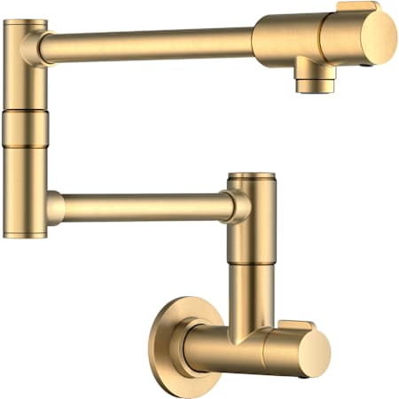 Kraus Bolden 4 GPM Wall Mounted Single Hole Pot Filler Spot Free Brushed Brass