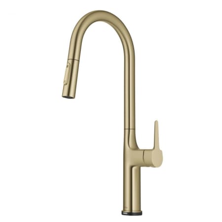 Kraus Oletto 1.8 GPM Single Hole Pull Down Kitchen Faucet Brushed Gold