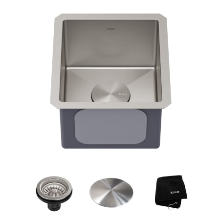 Kraus Standart PRO 13" Undermount 16 Gauge Single Bowl Bar Prep Kitchen Sink Stainless Steel
