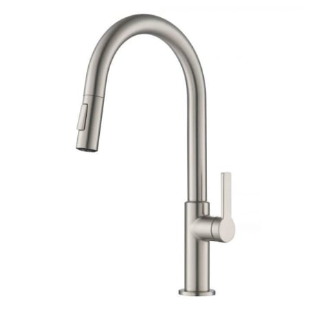 Kraus Oletto 1.8 GPM Single Handle Pull Down Kitchen Faucet Spot-Free Stainless Steel