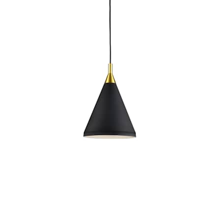 Kuzco Lighting Dorothy 10" Wide Mini Pendant Black / Gold
