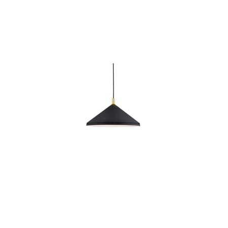 Kuzco Lighting Dorothy 18" Wide Pendant Black / Gold