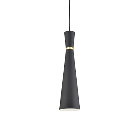 Kuzco Lighting Vanderbilt 6" Wide Mini Pendant Black / Gold
