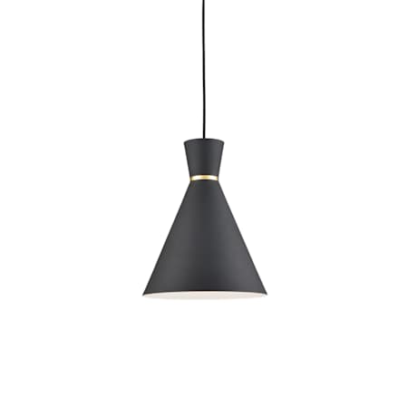 Kuzco Lighting Vanderbilt 10" Wide Mini Pendant Black / Gold