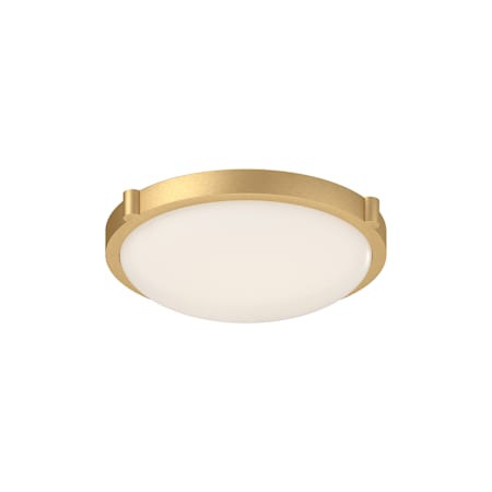 Kuzco Lighting Floyd 11" Wide LED Flush Mount Drum Ceiling Fixture Brushed Gold
