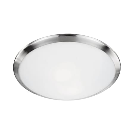 Kuzco Lighting Malta 2 Light 15" Wide Flush Mount Bowl Ceiling Fixture Brushed Nickel
